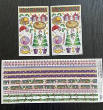 6 Creative Imaginations Mary Engelbreit Scrapbook Stickers Christmas BELIEVE