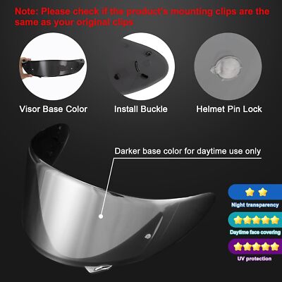 For CWR-1 RS-SF RF-1200 X-Spirit NXR Z7 X14 NX NZ Helmet Visor