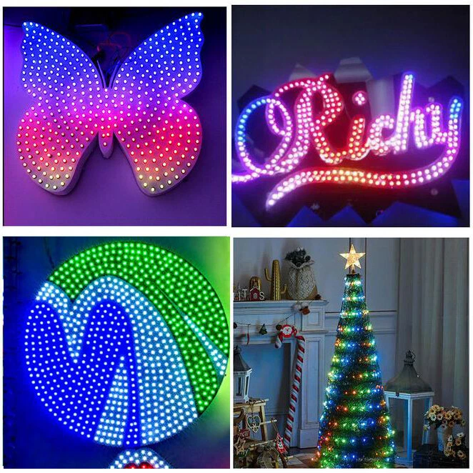 WS2811 pixel module 50/500PCS string digital RGB full color waterproof IP68 12V - image 4 of 4