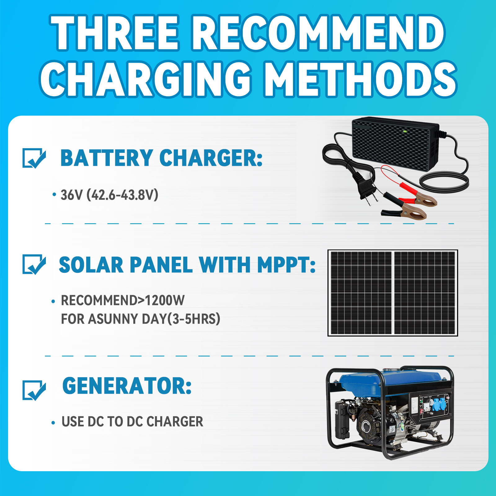 36V 150Ah LiFePO4 Lithium Battery 200A BMS for Golf Cart Trolling Motor+ Charger