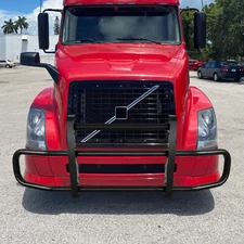 VIMGUARD Deer Guard for Volvo VN/VNL 2004-2017 Semi Truck Bumper+Brackets BLACK