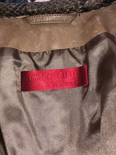 Luxuriöse Veste Blouson 100% Python Giorgio & Mario Größe 36 Fr (S) Neu - Bild 6 von 8
