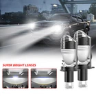 2Pcs H4/HB2 9003 160W Bi-LED Projector Lens Hi/Lo Motorcycle LED Headlight Bulbs