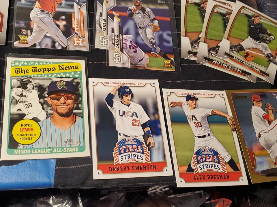 Huge Superstar  Baseball Rookie Card Lot Of 105 , 1st, #'d & Inserts 2014- 2023  - Image 4 of 4