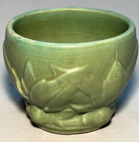 McCoy Art Pottery Jardiniere Planter - 1930's - Arts & Crafts - Water Lily - Picture 3 of 6