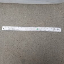 Vintage Westcott Flexible Stainless Steel Ruler R590-18 Made USA Cork Back USA