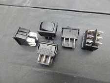 CW INDUSTRIES GRS-4022 ROCKER SWITCH DPDT 13A 125VAC - LOT OF 5 SWITCHES