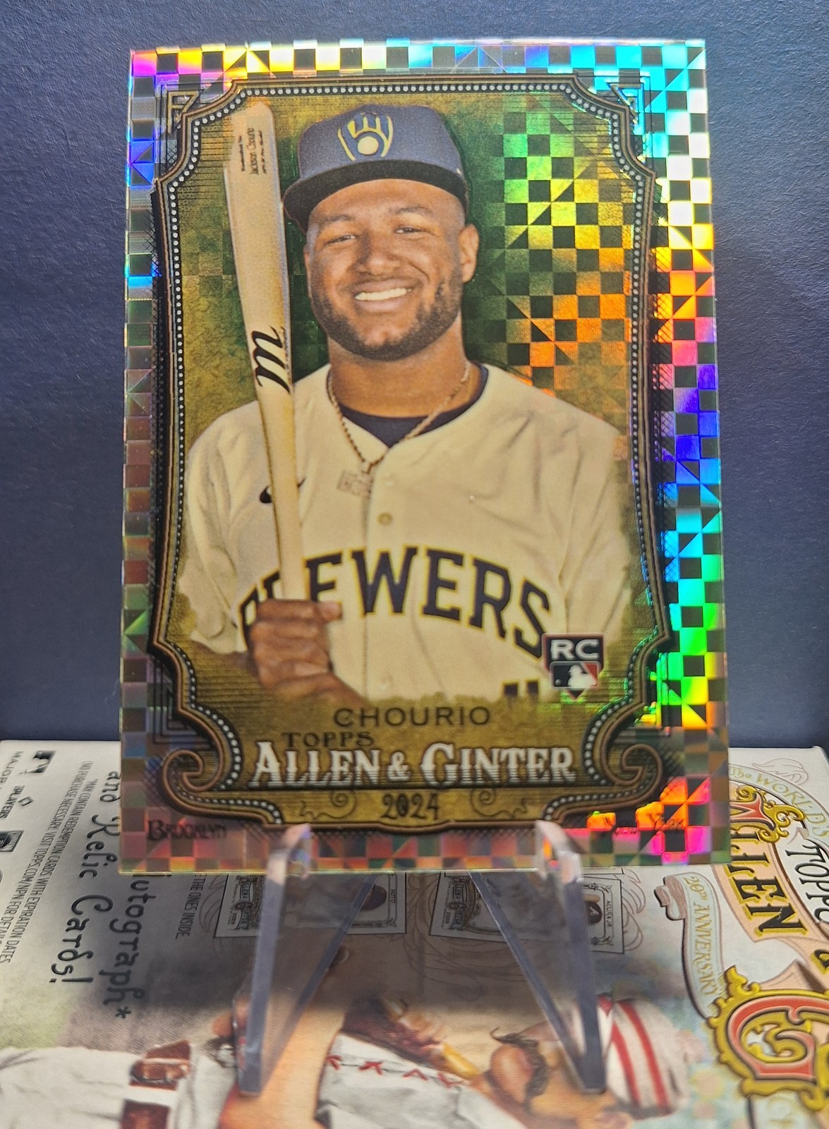 2024 Topps Allen And Ginter Chrome X-Fractor #276 Jackson Chourio