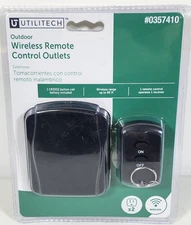 Wireless Remote Control Outdoor Outlet Lighting & Deco Utilitech NEW