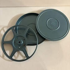 8 mm 400 ft Blue Metal Film Reel Canister Ohio Valley Photo Supply