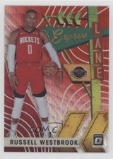 2019 Panini Donruss Optic Express Lane Red Wave Prizm Russell Westbrook #7 d4v