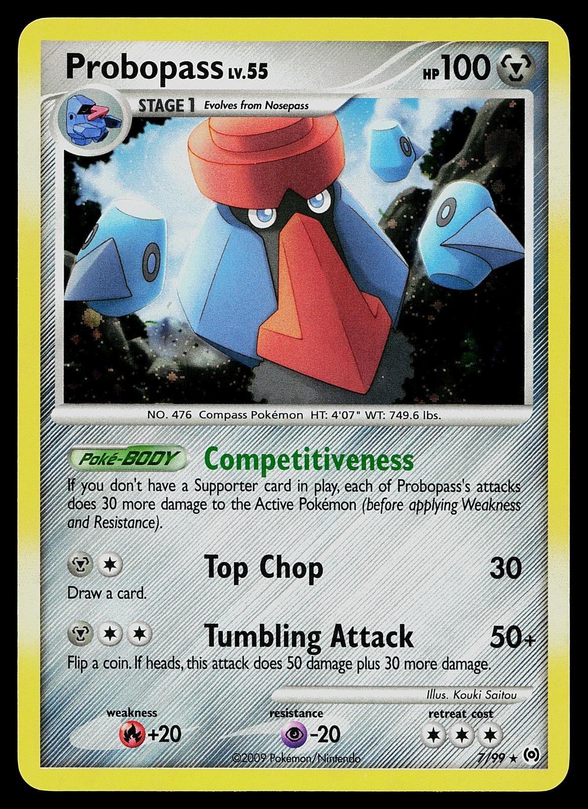 Pokemon Card - Probopass Arceus 7/99 Holo Holo Rare