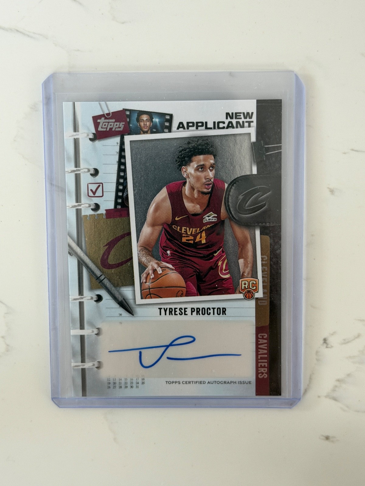 2025-26 Topps New Applicant Rookie Autograph Tyrese Proctor RC