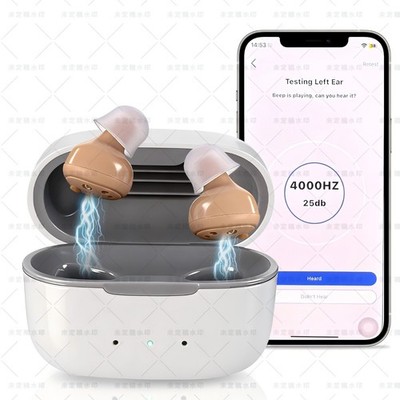 Rechargeable Hearing Aids For Senior Bluetooth Phone App Enabled Noise Reduction