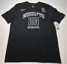 New York Liberty Sabrina Ionescu Nike Shirt Men’s Medium Equality WNBA Black NWT