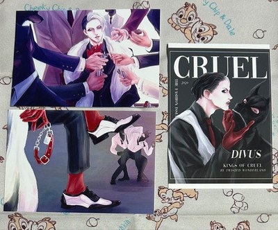 Divus Crewel Netzdruck 3er Set Disney Twisted Wonderland Japan Twst Kunstkarte