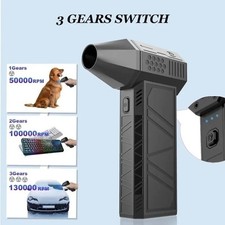 Electric Duster For Hair Barber,3 Gear Mini Cordless Portable Jet Dry Air Blower