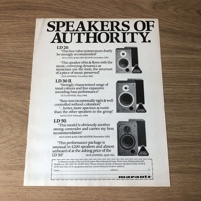 GRAM88 MAGAZIN WERBUNG 11X8 MARANTZ LD20, LD30 II, LD50 LAUTSPRECHER