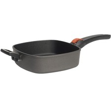 SKK Grillpfanne 28x28 cm Induktion Aluguss viereckig Gegengriff Stiel abnehmbar