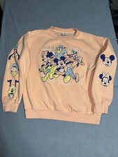 Women  s Disney Mickey  Co Sweatshirt Retro Size M Pre Owned