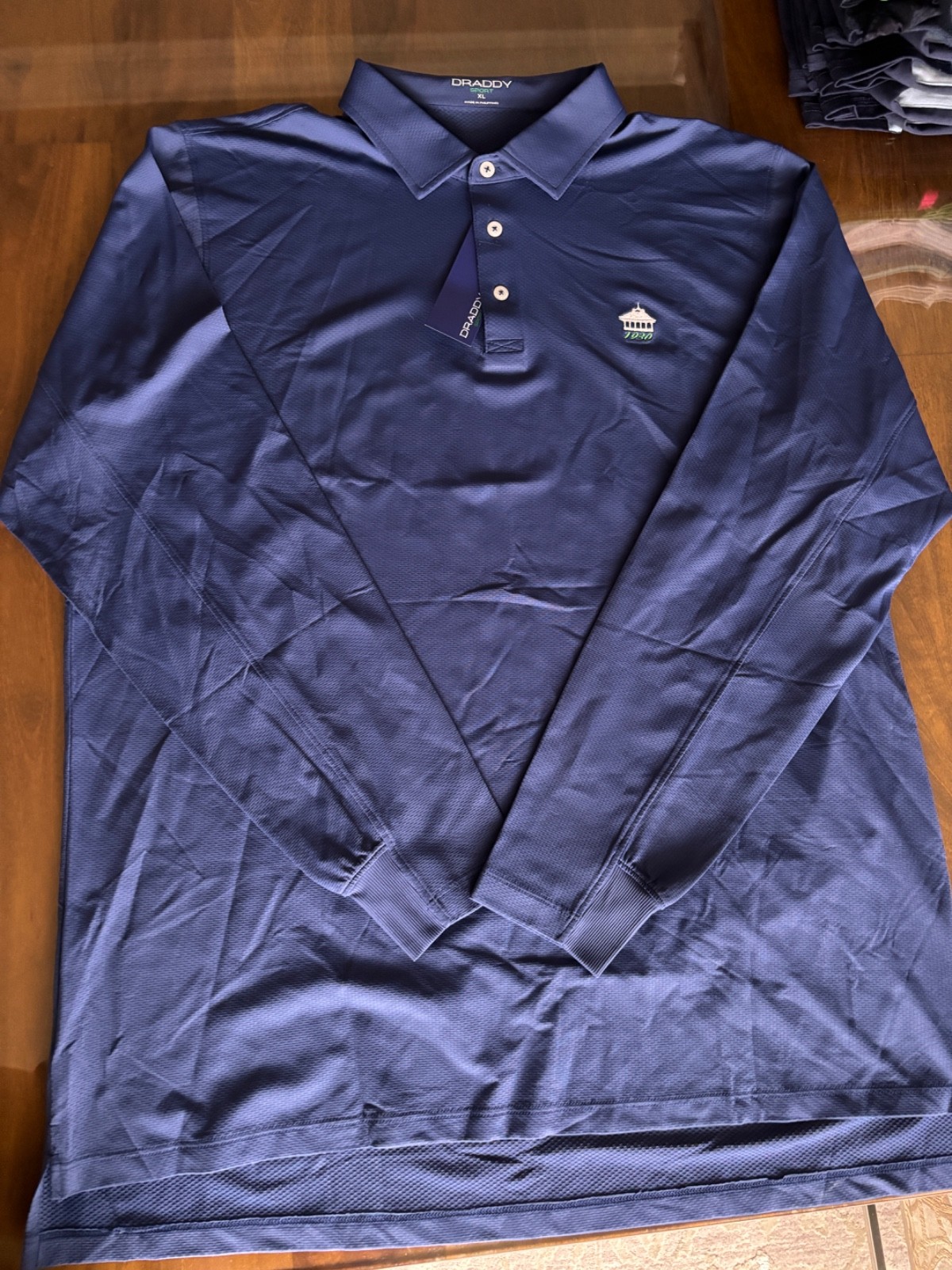 Nwt Men's Draddy Sport Ls Polo, Size: L, Color: Navy (M1.26)