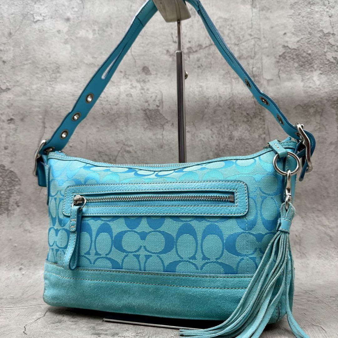 バッグ Coach soho shoulder bag Blue s-l400.jpg