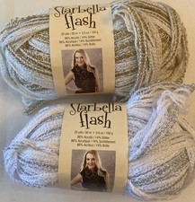 2 Skeins Premier Starbella Flash Yarn 1- Veil, 1 Marble