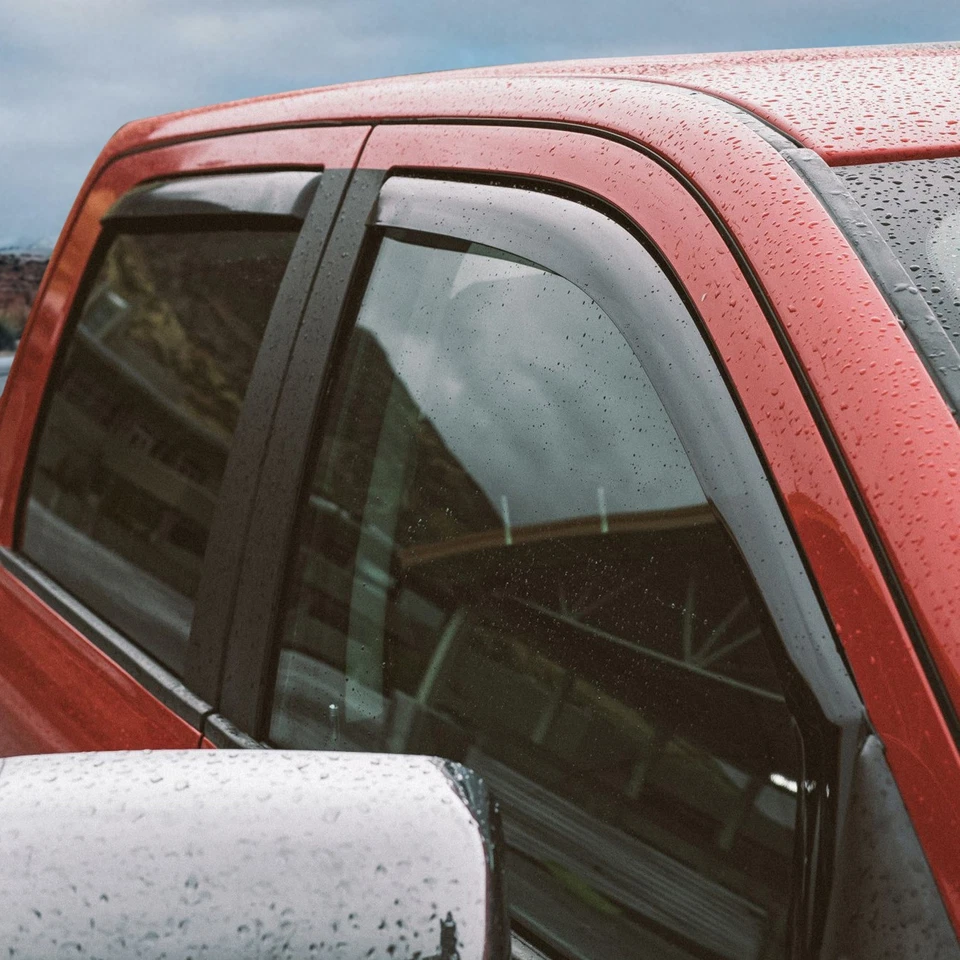 Protetores de chuva viseiras de ventilação sombra para 2011-2025 Dodge Ram 2500/3500 Crew Cab - Imagem 3 de 4