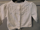 Gymboree white knit cardigan sweater baby girl sz 3-6 mos