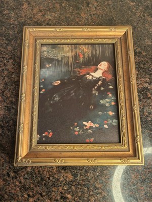Ophelia by John Everett Millais Framed Wall Art Gold Gilt Frame