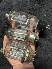 Three Vintage Nos Tubes RCA 829b Chatham Electronics 6336 And Mullard 811A