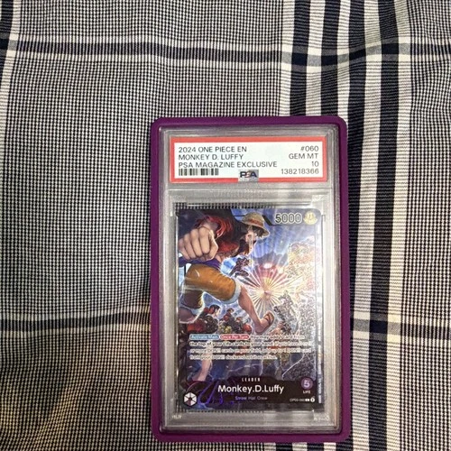 2024 One Piece Monkey D. Luffy OP05-060 PSA-Magazine-Exclusive PSA 10 #060