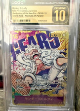 PSA 10 ONE PIECE Card Monkey D Luffy SEC Parallel OP05-119 Graded Japanese