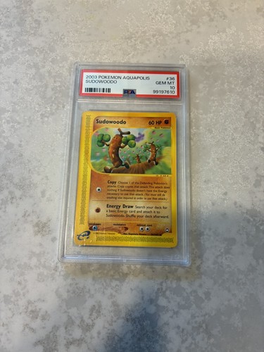 Sudowoodo graded PSA 10 for sale on eBay