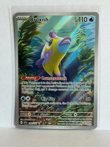 Bruxish 200/191 Illustration Rare Surging Sparks Pokemon Holo Near Mint