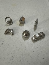 Monopoly Empire Board Game Replacement Mover Pieces 6 METAL TOKENS