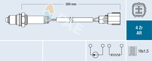 Fae Lambdasonde Regelsonde FüR Lexus Rx 400H Awd 300 350 Toyota Camry-image