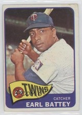 1965 Topps Earl Battey #490 0ru6