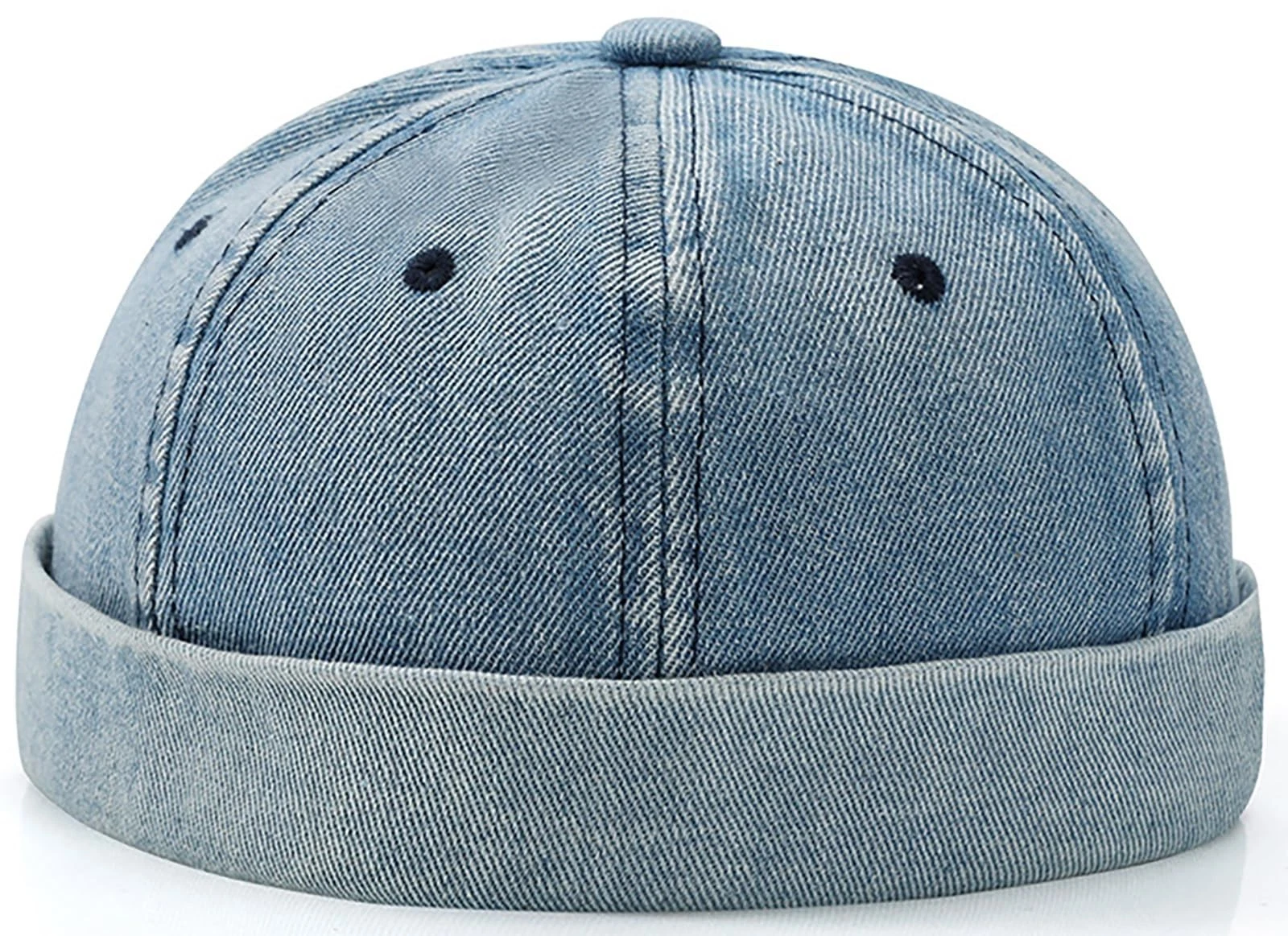 Brimless Dome Hats for Women & Men - Vintage Docker Sailor Beanie Cap
