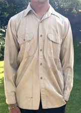 Vintage 50s Penny  s Big Mac L Men  s button up shirt tan Chore