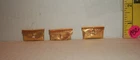 VINTAGE 1/6 DOLL CLONE MOD ERA GOLD PURSE CLUTCH ACCESSORY LOT OF THREE A32