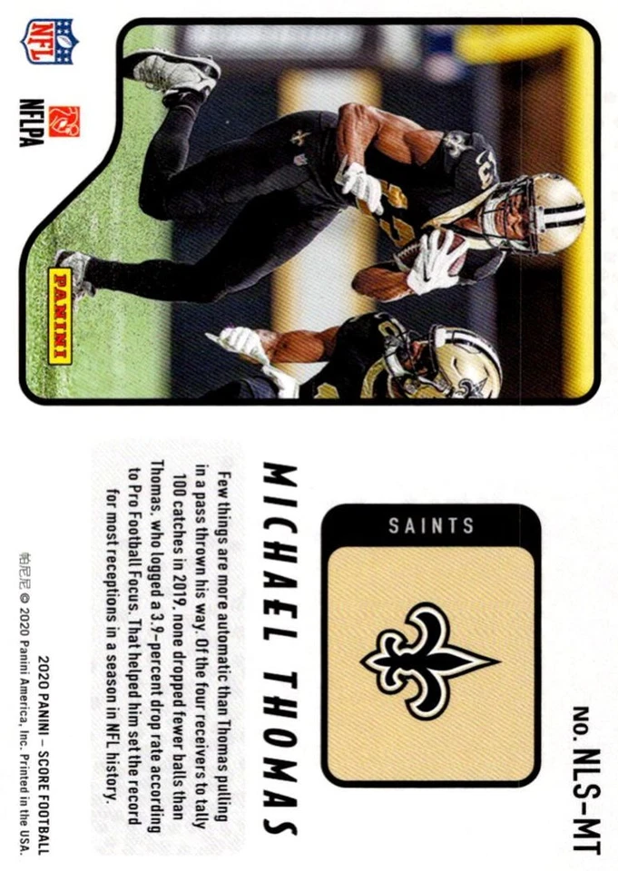 2020 Score Next Level Stats Michael Thomas New Orleans Saints #NLS-MT - Image 2 of 2