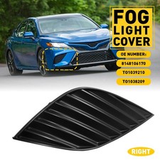 Front Right Side Bumper Fog Light Cover Frame Fit 2018-2020 Toyota Camry SE XSE