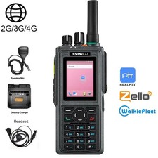 ANYSECU HD760 Android 7.1 4G Network Radio Zello Walkiefleet  Earphone Mic