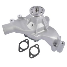 High Flow Aluminum Satin Long Water Pump Silver Fits Chevy Bbc 396 V8 Engines