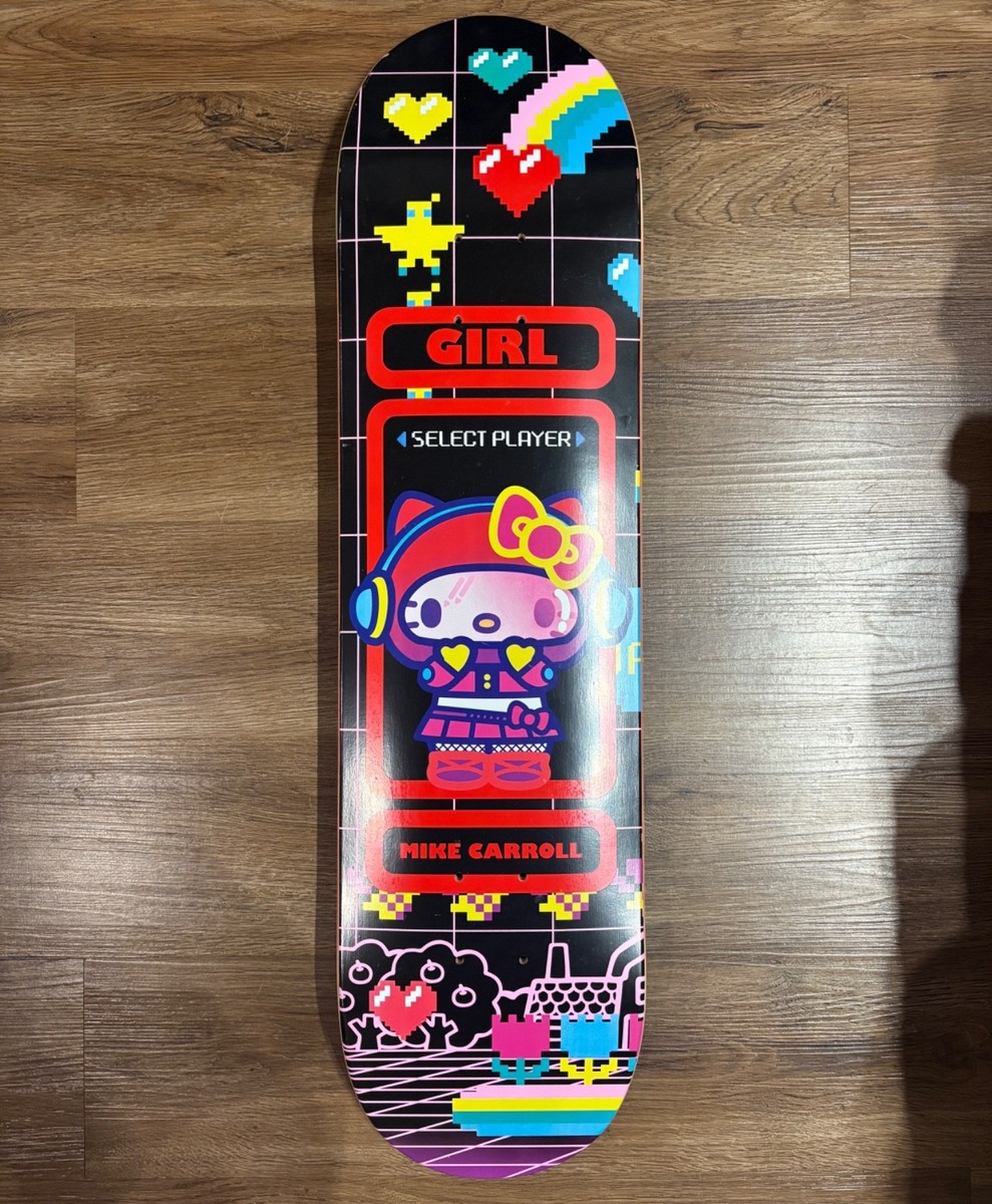 Girl x Sanrio Kawaii Arcade Hello Kitty Mike Carroll Skateboard