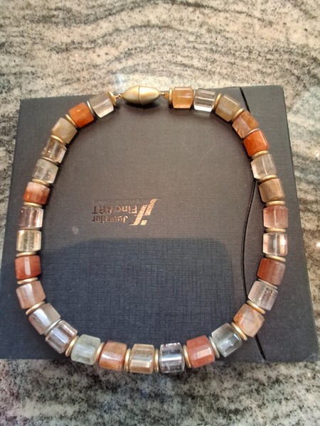 Wunderschöne Rutielquarzkette schöne Farben