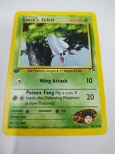 MINT 2000 Gym Heroes Brock's Zubat 74/132 1st Edition WotC Vintage TCG Card