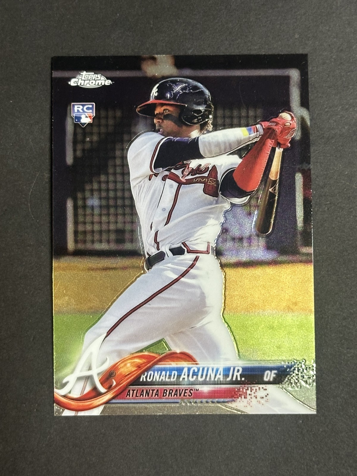 2018 Topps Chrome #193 Ronald Acuna Jr RC Rookie Atlanta Braves
