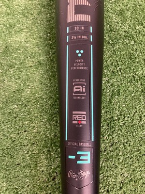 2025 Rawlings Mach Ai -3 BBCOR Baseball Bat - RBB5MC3-33in 30oz